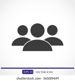 Business man icon.   team work
