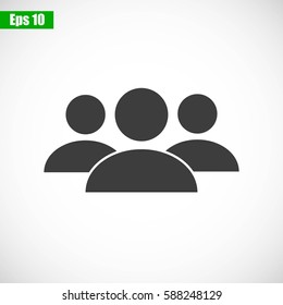 Business man icon.   team work