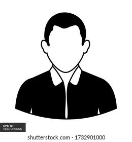 Business man icon in trendy flat style isolated on white background. Symbol for your web site design, logo, app. Vector illustration