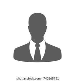 Business man icon in trendy flat style isolated on white background. Symbol for your web site design, logo, app, UI. Vector illustration, EPS