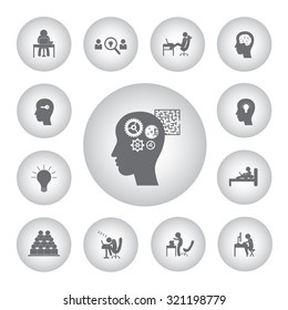 business man icon using computer 