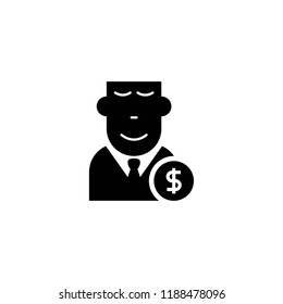 business man icon vector