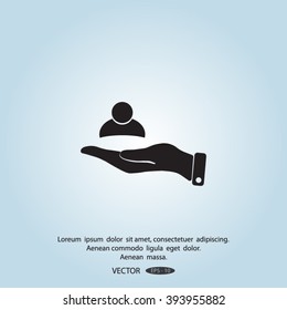 business man icon vector