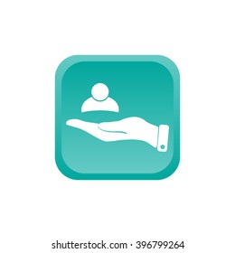 business man icon vector