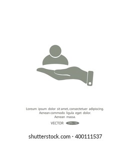 business man icon vector