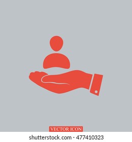 business man icon, vector best flat icon, EPS