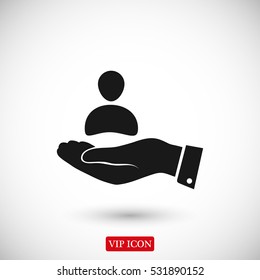 business man icon, vector best flat icon, EPS