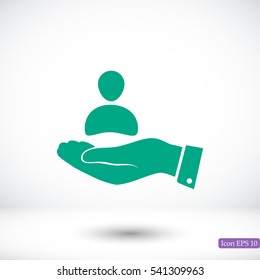 business man icon, vector best flat icon, EPS