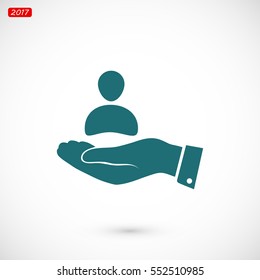 business man icon, vector best flat icon, EPS