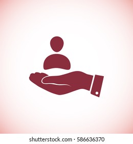 business man icon, vector best flat icon, EPS
