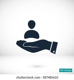 business man icon, vector best flat icon, EPS