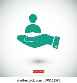 business man icon, vector best flat icon, EPS