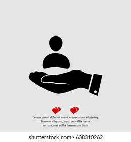 business man icon, vector best flat icon, EPS