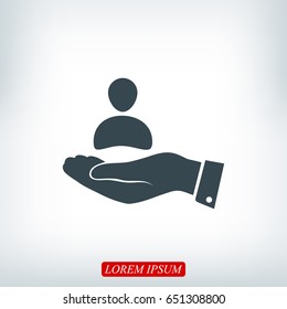 business man icon, vector best flat icon, EPS