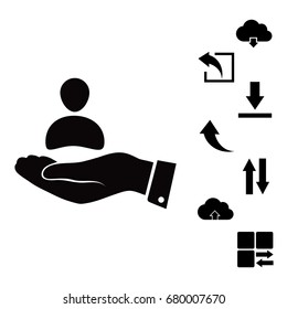business man icon, vector best flat icon, EPS