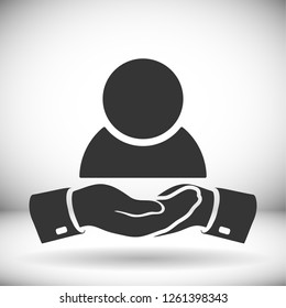 Business man icon. Vector Eps 10
