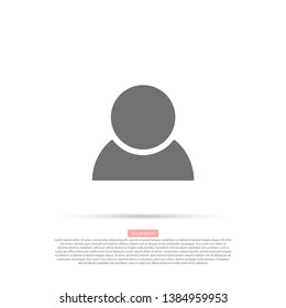 Business man icon. Vector Eps 10. Lorem Ipsum Flat Design 