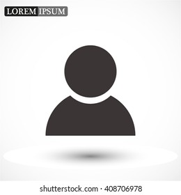 Business man icon. Vector Eps