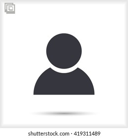 Business man icon. Vector Eps