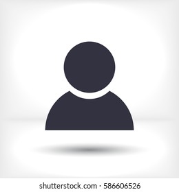 Business man icon. Vector Eps
