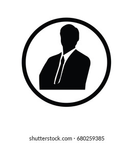 Business man icon. vector illustration