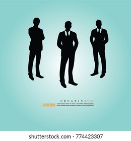 Business man icon. vector illustration.