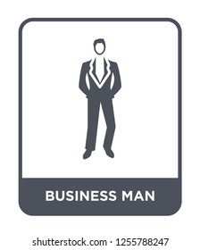business man icon vector on white background, business man trendy filled icons from Luxury collection, business man simple element illustration