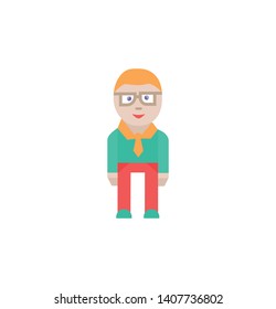 Business man icon. vector sign and symbol