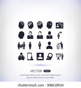 Business man icons