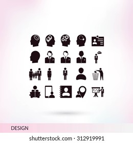 Business man icons