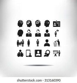 Business man icons