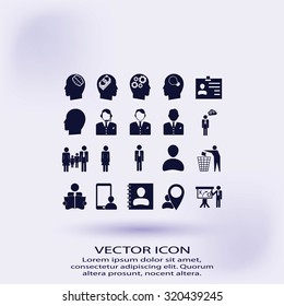 Business man icons