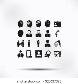 Business man icons