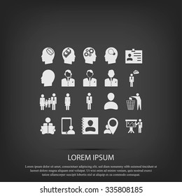 Business man icons