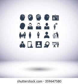 Business man icons