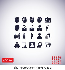 Business man icons
