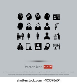 Business man icons