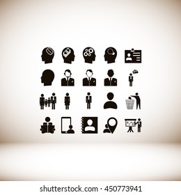 Business man icons