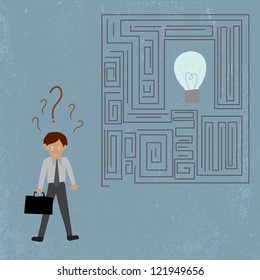 business man with idea concept