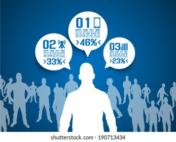 BUSINESS MAN INFOGRAPHIC OPTION THREE