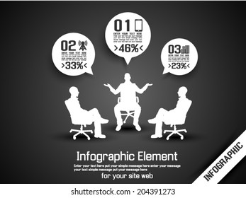 BUSINESS MAN INFOGRAPHIC OPTION THREE 7 GRAY