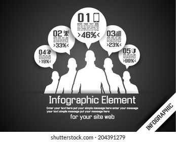BUSINESS MAN INFOGRAPHIC OPTION THREE 4 GREY