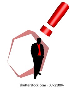 Business man isolated