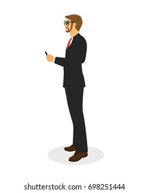 Business man isolated vector