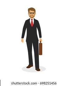Business man isolated vector