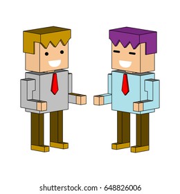 Business man , Isometric flat vector design