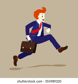 Business Man Jump