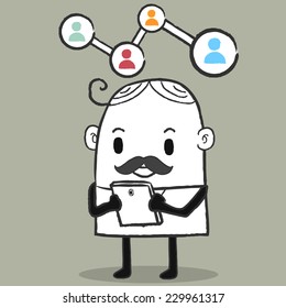 Business man network