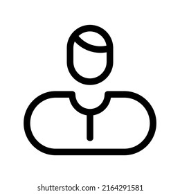 business man ok icon or logo isolated sign symbol vector illustration - high quality black style vector icons
