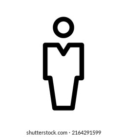 business man ok icon or logo isolated sign symbol vector illustration - high quality black style vector icons
